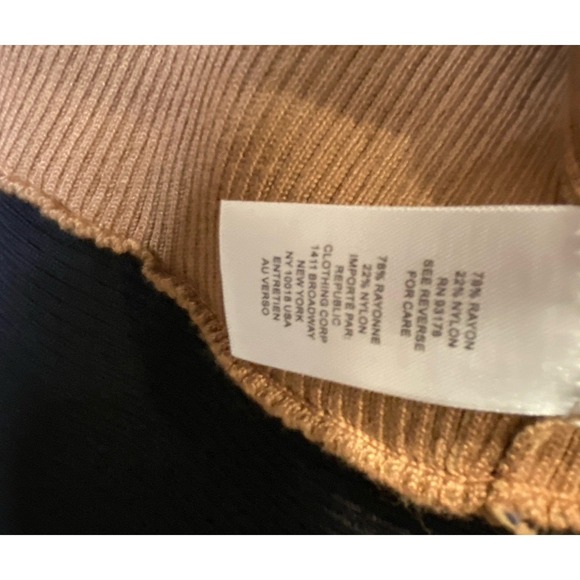 NWT Tahari Colorblock Open Front Cardigan Sweater Tan Black Beige Women's L - Picture 6 of 11